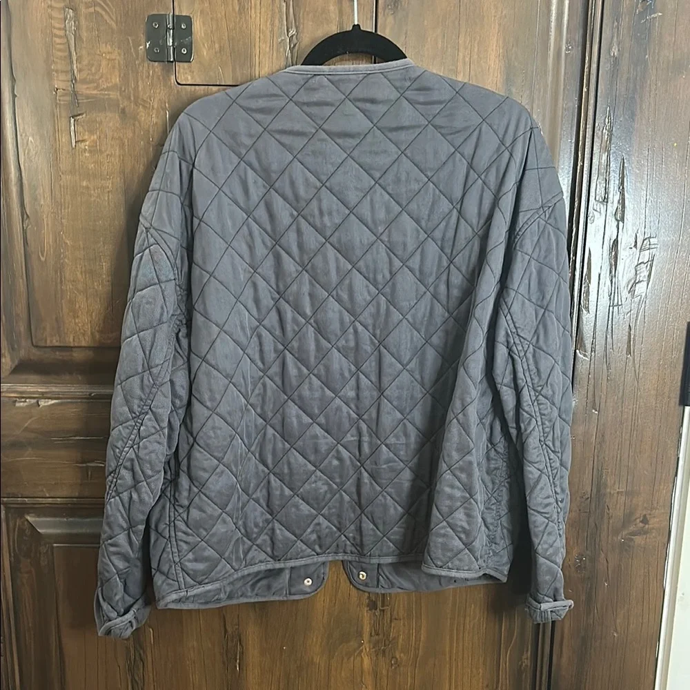 Aritzia Wilfred Frey Gray/blue Quilted jacket - Picture 5 of 5